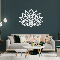 Sacred Lotus Mandala Wall Art - Image 7