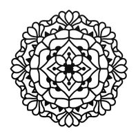 Sacred Petal Mandala Steel Art