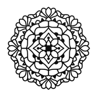 Sacred Petal Mandala Steel Art