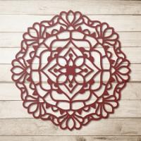 Sacred Petal Mandala Steel Art - Image 5