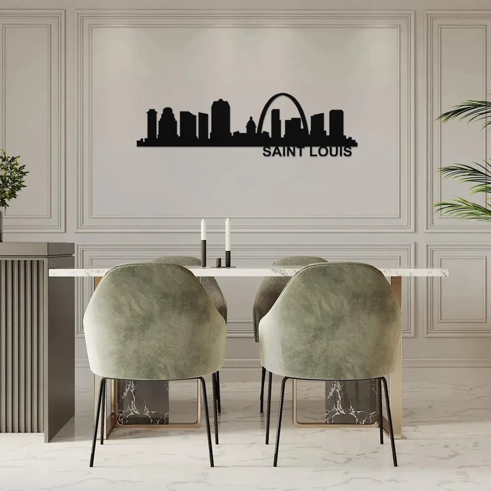 Saint Louis Skyline - Metal Wall Art - Image 3