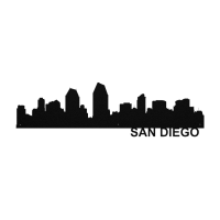 San Diego Skyline - Metal Wall Art