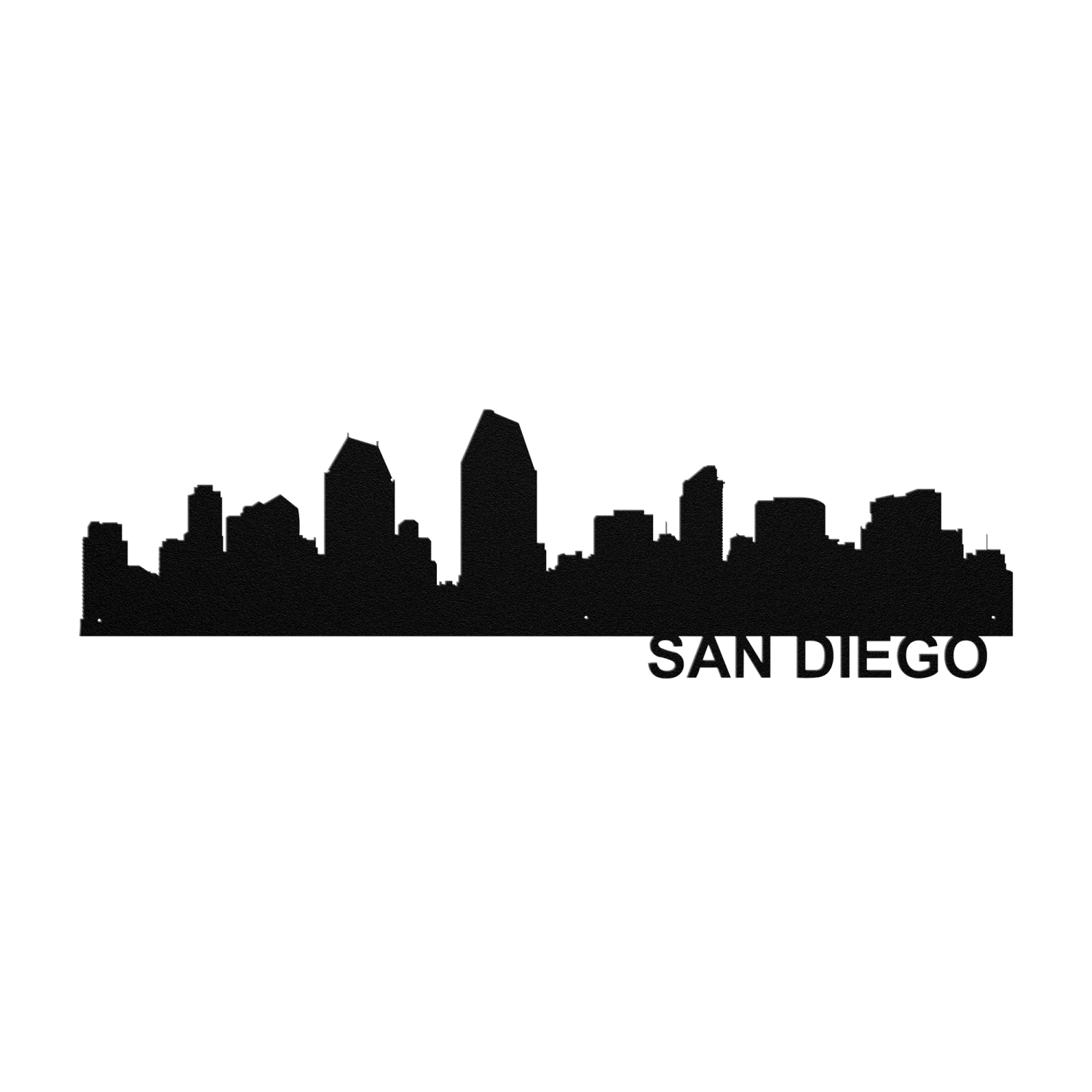 San_Diego_Skyline_-_Metal_Wall_Art_Black_Transparent_Mockup-thumb.750x750.png San Diego Skyline - Metal Wall Art - Image 1
