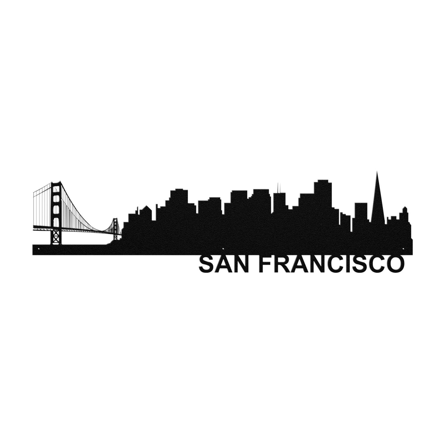 San_Francisco_Skyline_-_Metal_Wall_Art_Black_Transparent_Mockup-thumb.750x750.png San Francisco Skyline - Metal Wall Art - Image 1