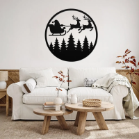 Santa Claus coming Metal Wall Art - Image 2