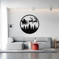 Santa Claus coming Metal Wall Art - Image 3