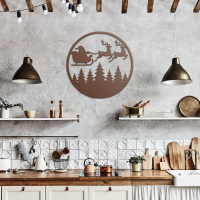 Santa Claus coming Metal Wall Art - Image 7