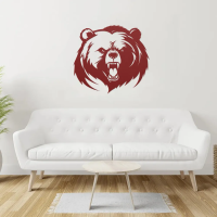 Savage Grizzly Face Steel Wall Art - Image 6