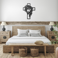 Savior & Cross Steel Wall Art - Image 3