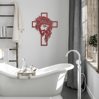 Savior & Cross Steel Wall Art - Image 4