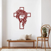 Savior & Cross Steel Wall Art - Image 5