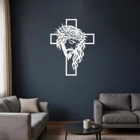 Savior & Cross Steel Wall Art - Image 7