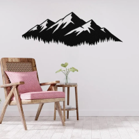Scenic Mountain View Metal Art
