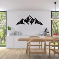 Serene Mountain Scene Metal Wall Art - Image 2