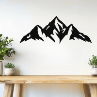 Serene Mountain Scene Metal Wall Art