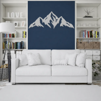 Serene Mountain Scene Metal Wall Art - Image 6
