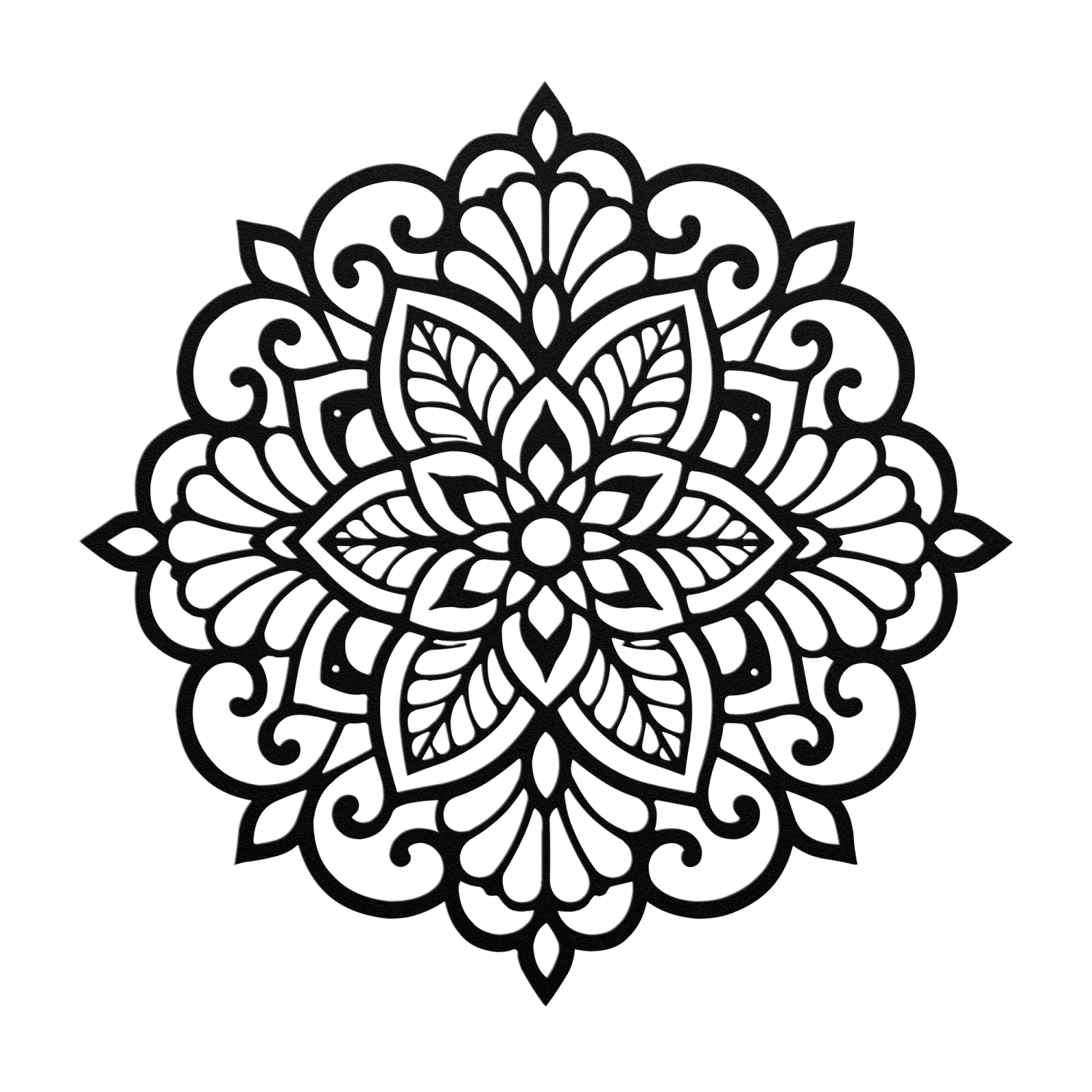 Spirit Garden Mandala Metal Art