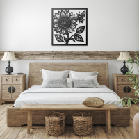 Sunflower & Bee Garden Wall Art - Image 3