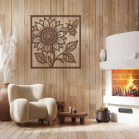 Sunflower & Bee Garden Wall Art - Image 4