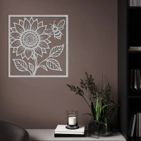 Sunflower & Bee Garden Wall Art - Image 6