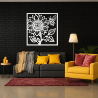 Sunflower & Bee Garden Wall Art - Image 7