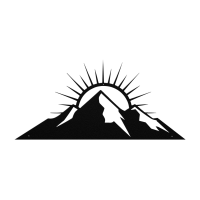 Sunrise Mountain Range Metal Art