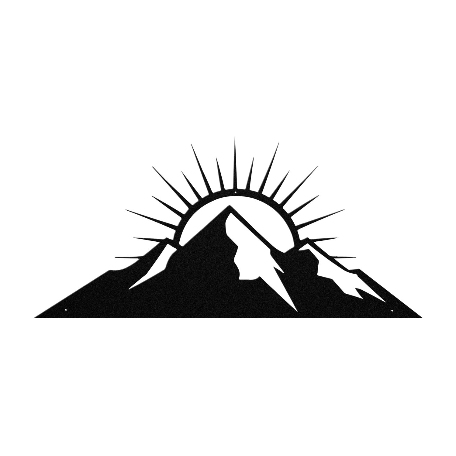 Sunrise Mountain Range Metal Art