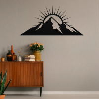 Sunrise Mountain Range Metal Art - Image 3