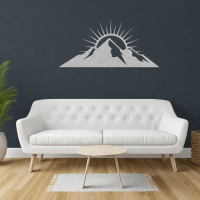 Sunrise Mountain Range Metal Art - Image 6
