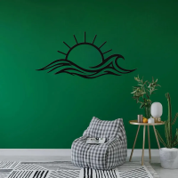 Sunset in Waves Metal Art - Image 3