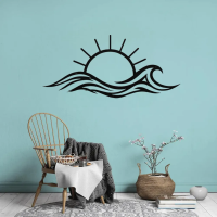 Sunset in Waves Metal Art - Image 2