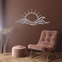 Sunset in Waves Metal Art - Image 6