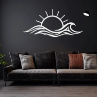Sunset in Waves Metal Art - Image 7