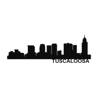 TUSCALOOSA Skyline - Metal Wall Art