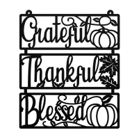 Thankful Grateful Blessed Wall Art