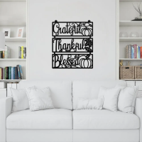 Thankful Grateful Blessed Wall Art - Image 2