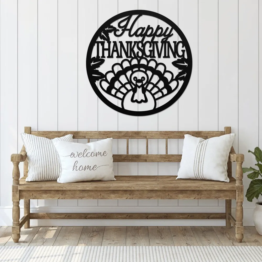 Thanksgiving Blessings Metal Art