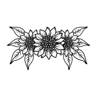 Triple_Sunflower_Bloom_Metal_Wall_Art_Black_Transparent_Mockup-thumb.100x100.png Triple Sunflower Bloom Metal Wall Art - Image 1
