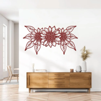Triple Sunflower Bloom Metal Wall Art - Image 5