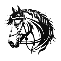 Vintage Horse Head Steel Art