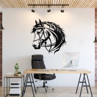 Vintage Horse Head Steel Art - Image 3