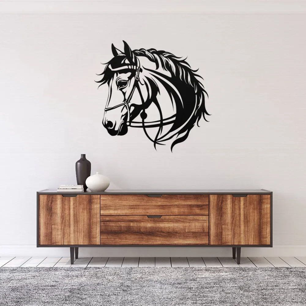 Vintage Horse Head Steel Art