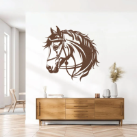 Vintage Horse Head Steel Art - Image 4