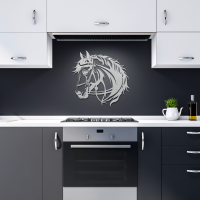 Vintage Horse Head Steel Art - Image 10
