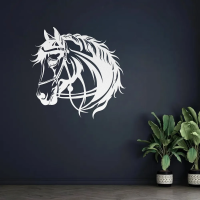 Vintage Horse Head Steel Art - Image 7