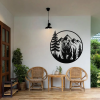 Wild Bear Jungle Metal Artwork - Image 2