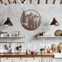 Wild Bear Jungle Metal Artwork - Image 7