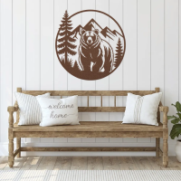 Wild Bear Jungle Metal Artwork - Image 4