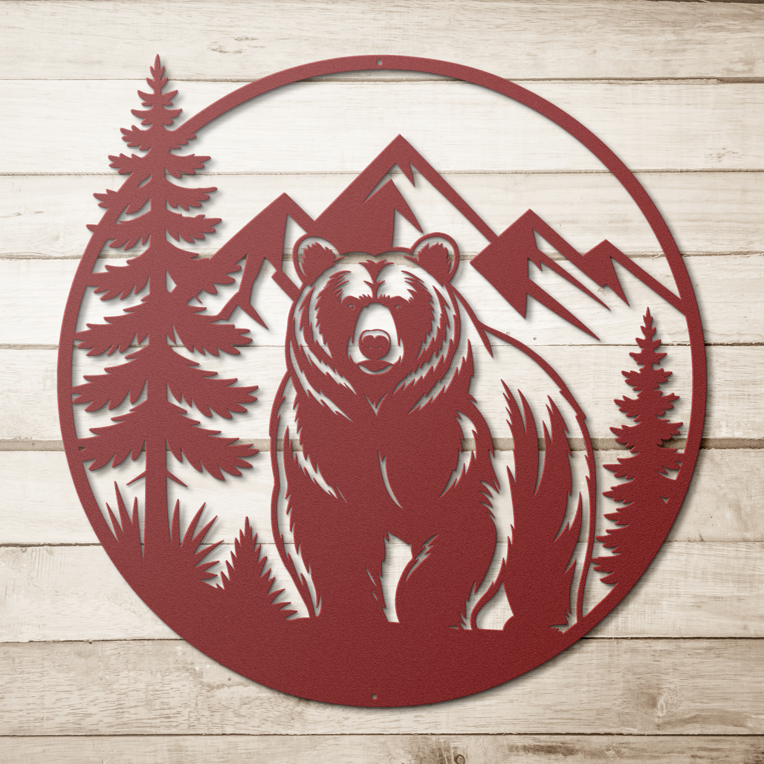 Wild Bear Jungle Metal Artwork - Image 5