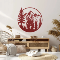 Wild Bear Jungle Metal Artwork - Image 5